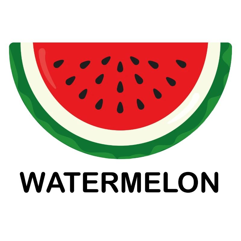 Pastèque, pastèque avec écriture noire