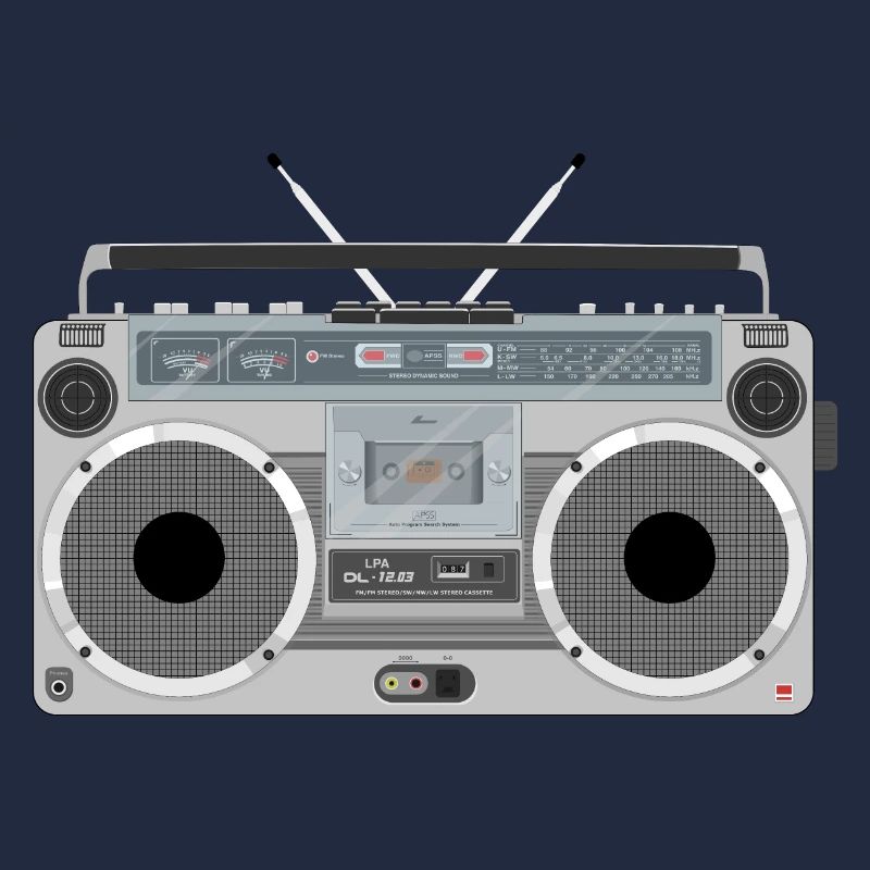 Ghetto blaster rétro