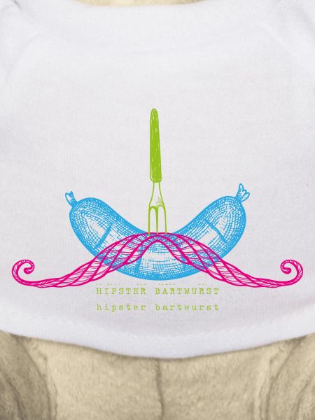 Hipster Bartwurst Neon