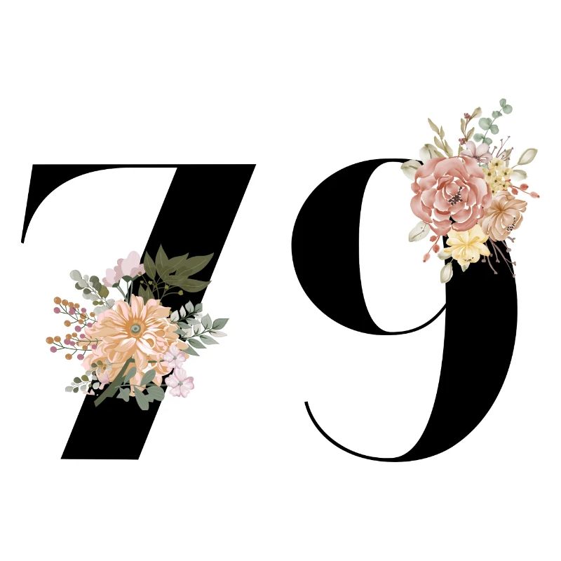79e anniversaire fleuris (Cadeau de 79 ans)