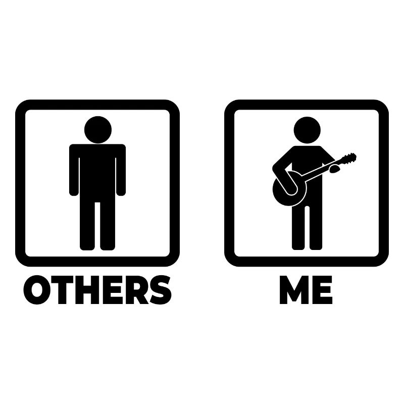 Funny banjo player