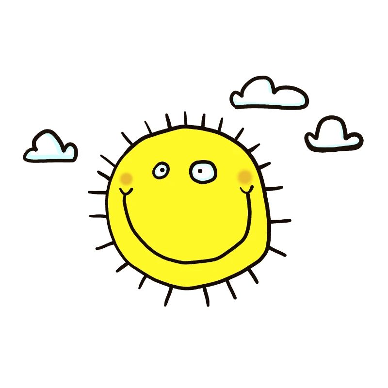 Sonne mit Wolken
