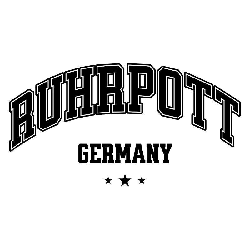 Ruhpott Heimat Germany Schriftzug