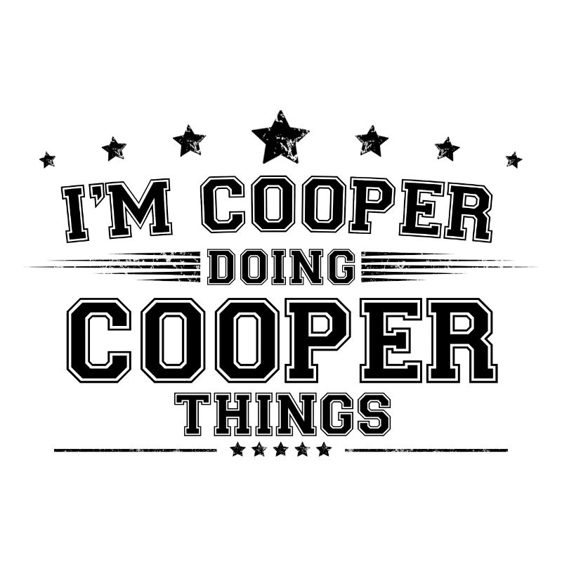 Ich bin Cooper, der Cooper-Dinge macht