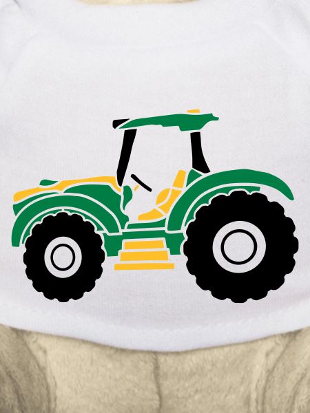 Farmer tractor driving