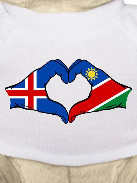 Island_Namibia_Flagge_Hände_Herzform