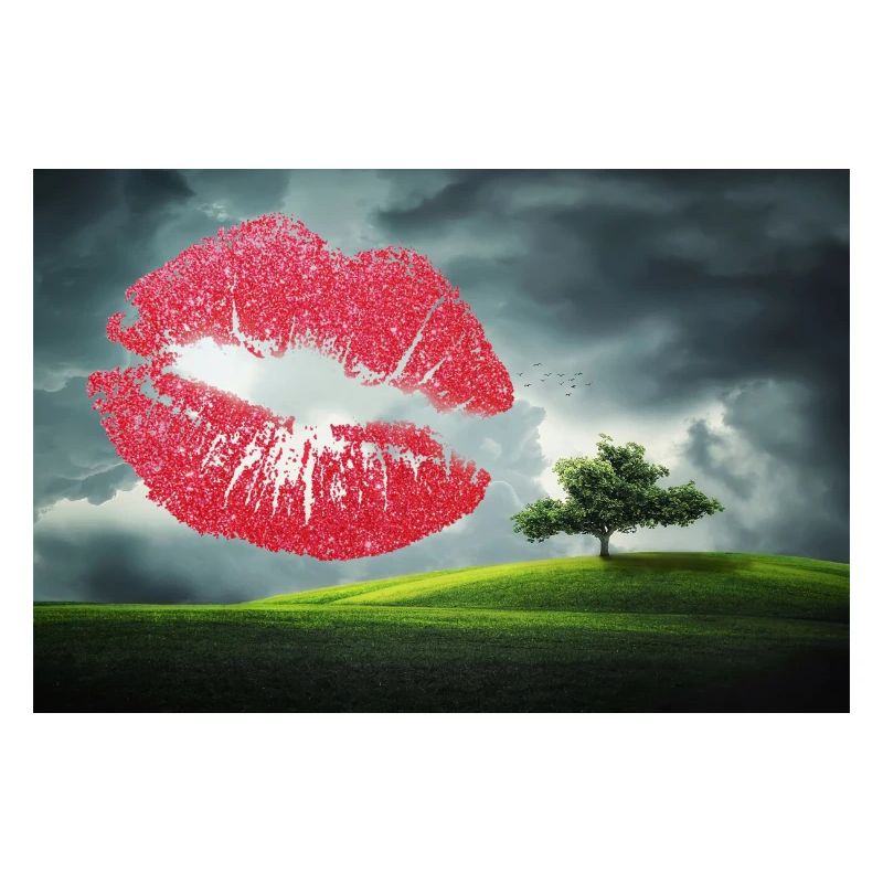 Baiser de la Saint-Valentin.