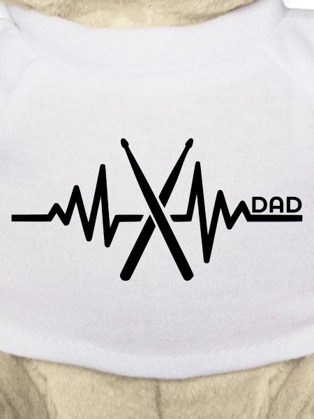 Drumsticks Dad Drummer Heart