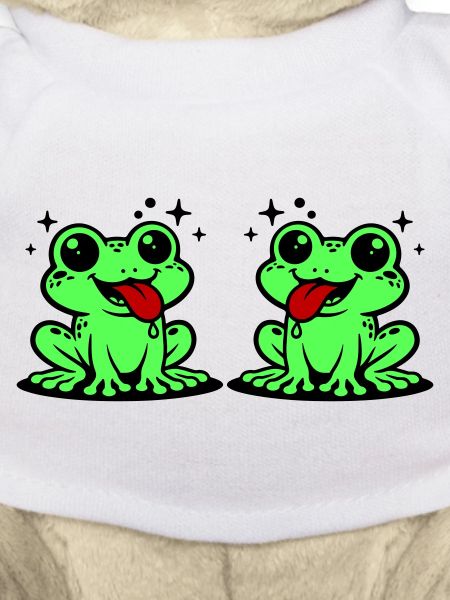 Kröte paar Frosch