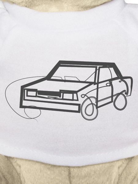Lada mit einer Linie gezogen