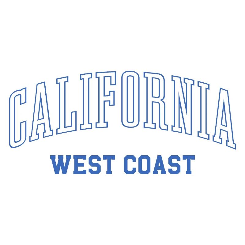 California West Coast Typography Tee