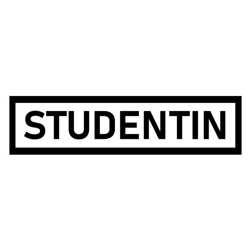 Studentin Schwarz Modern Simple Design