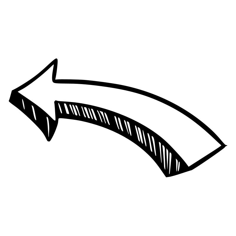 Arrow drawing sketch black
