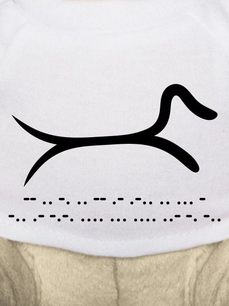 Dackel mit Morsecode