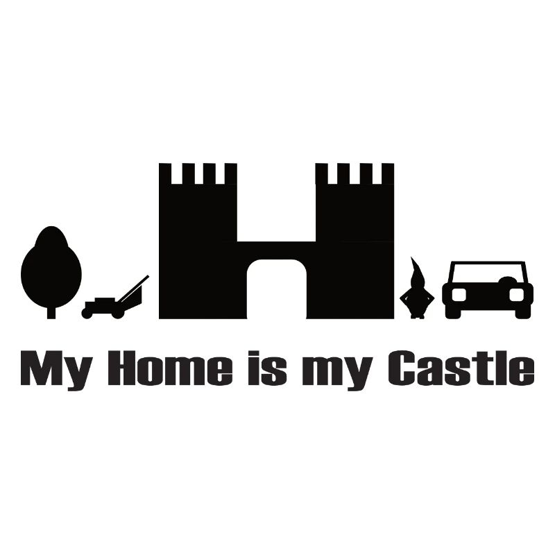 ma maison est mon château. Conception, noir