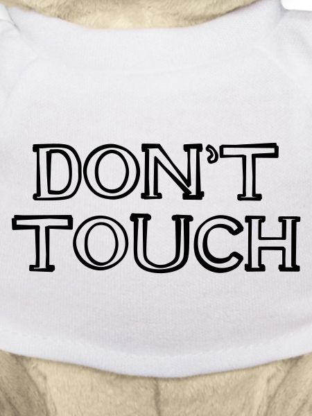 DON'T TOUCH handgezeichnet