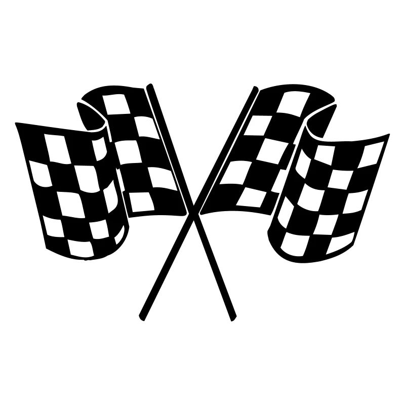 Drapeau Course Cible Voiture
