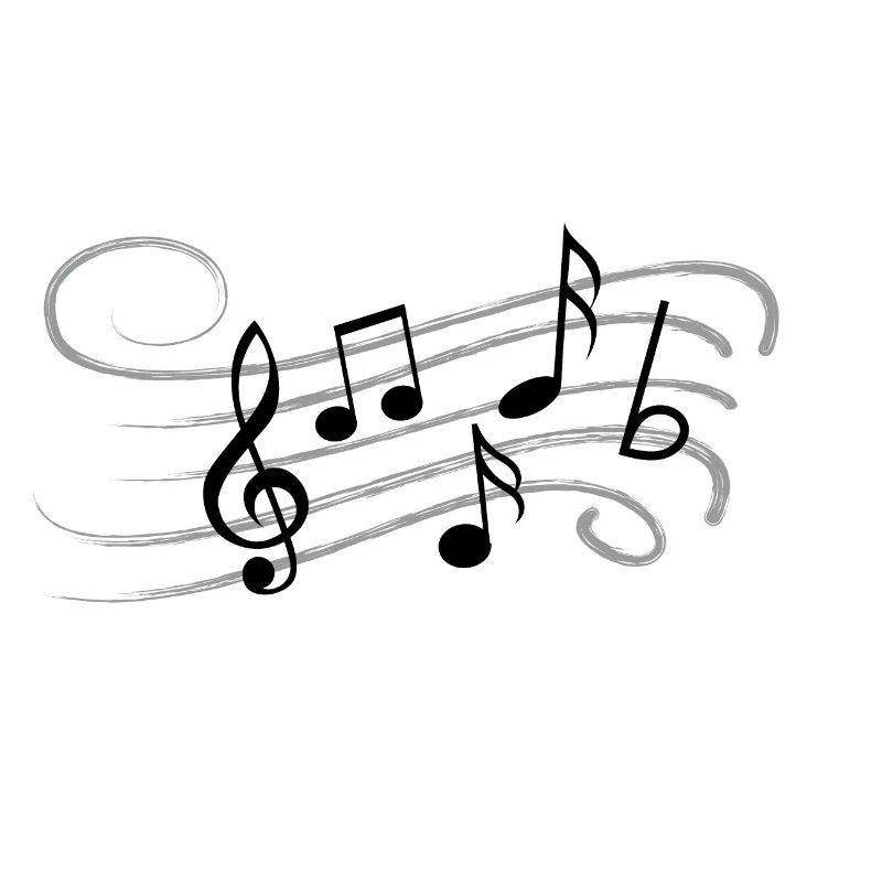 Musical sheet music notes pattern. Music