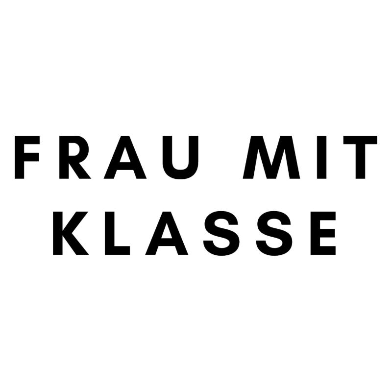 Frau mit Klasse