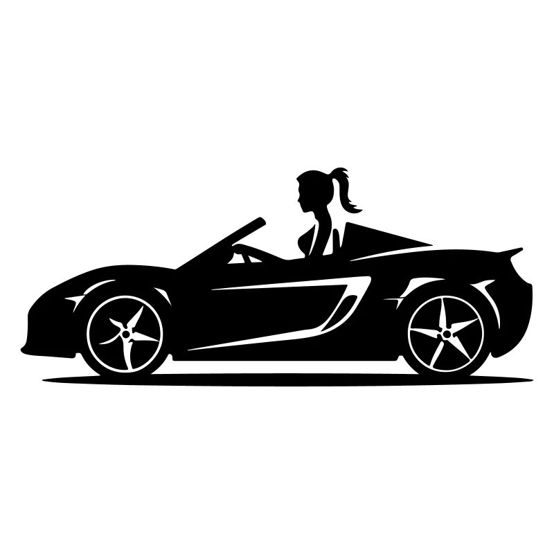Auto Cabrio Frau