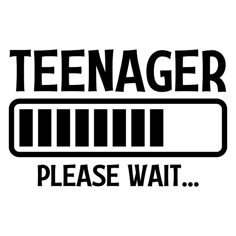 Adolescent S’il vous plaît attendre