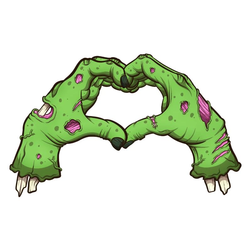 Mains de zombies de la Saint-Valentin