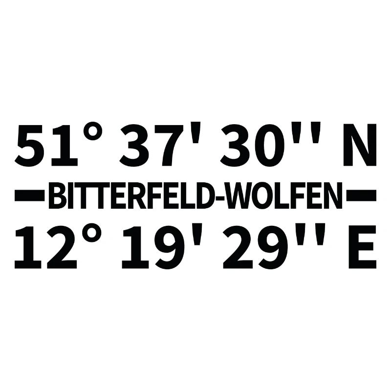 Bitterfeld-Wolfen coordinates