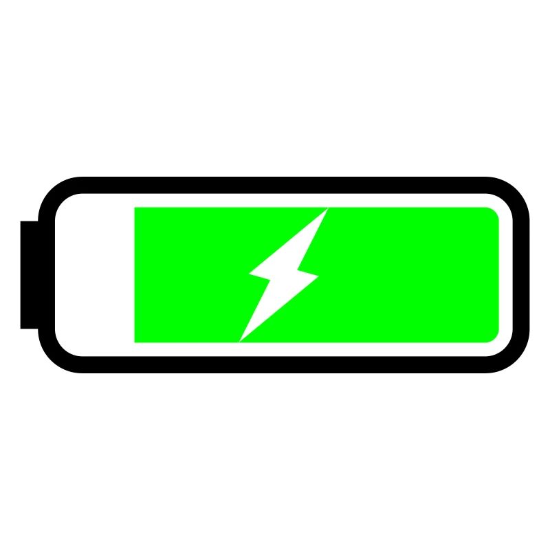 Batterie lädt