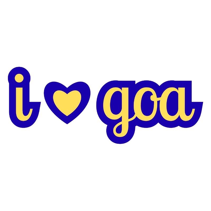 Ich liebe Goa Herz-Design