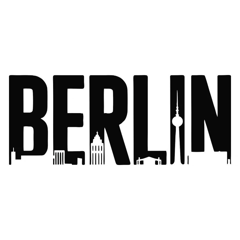 Berliner Skyline-Silhouette