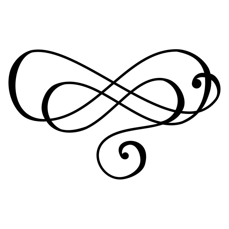 Frills Decor Ornament Symbol Drawing Infinity