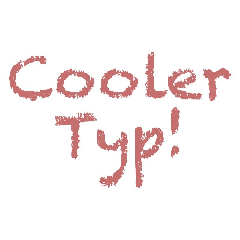 Spruch "Cooler Typ" Hellrot
