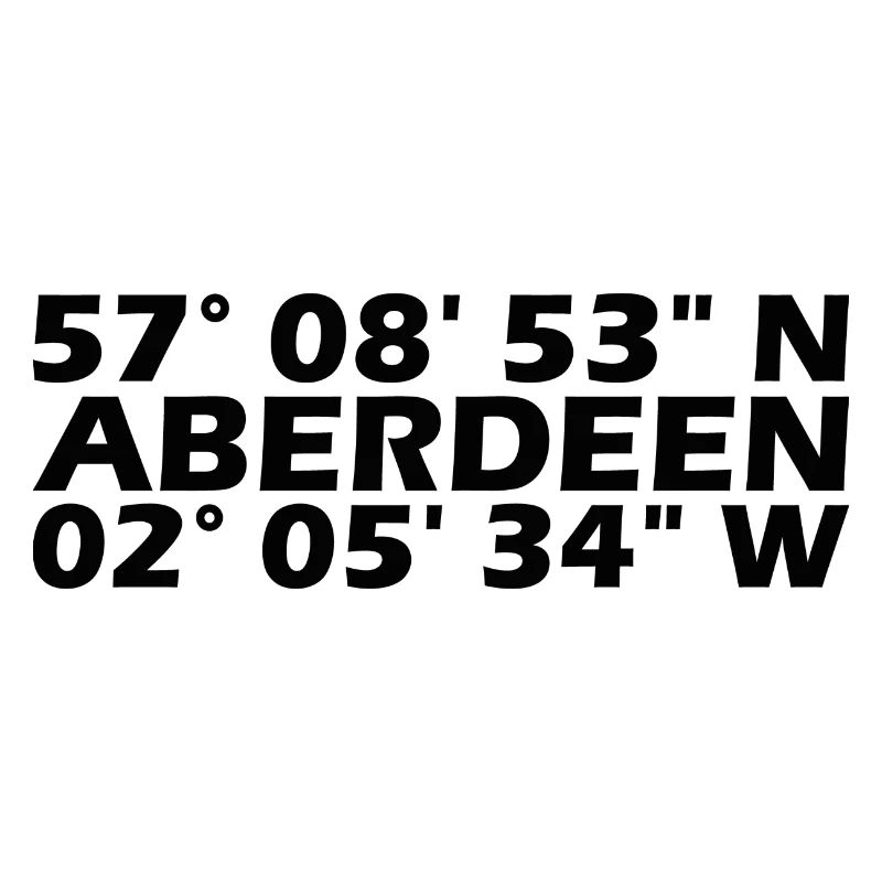 Coordonnées d’Aberdeen