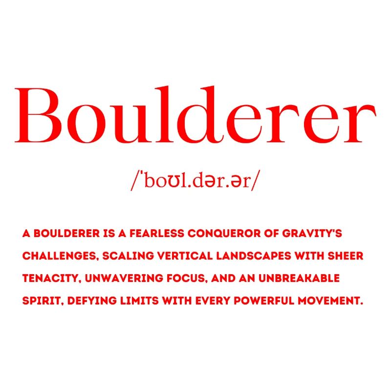Boulderer Definition