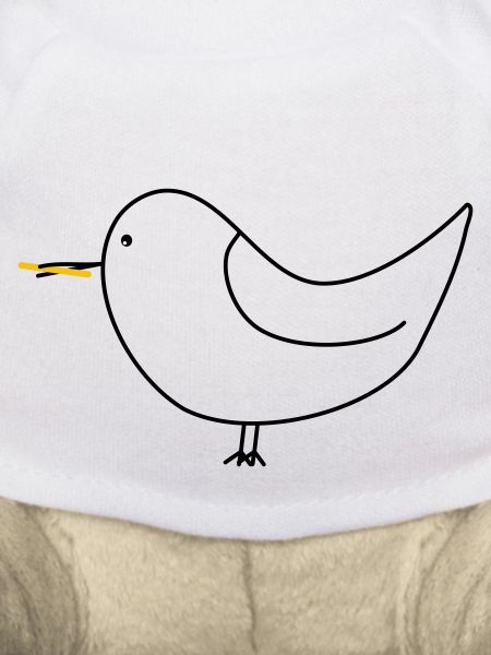 Seagull with fries