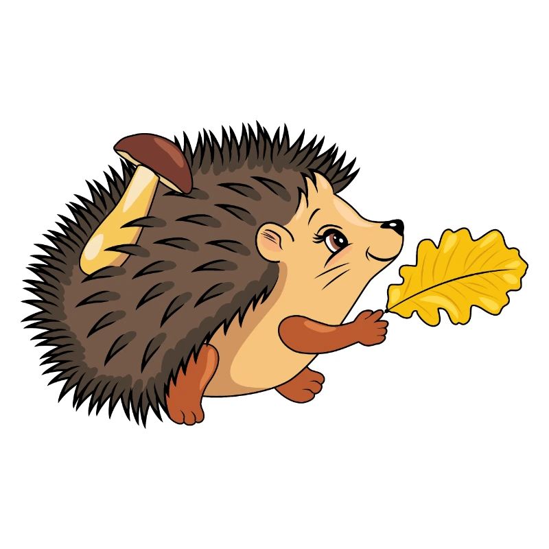 Glücklicher gehender Igel