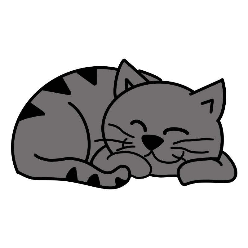 Graue Schlafende Katze / Sleeping grey cat
