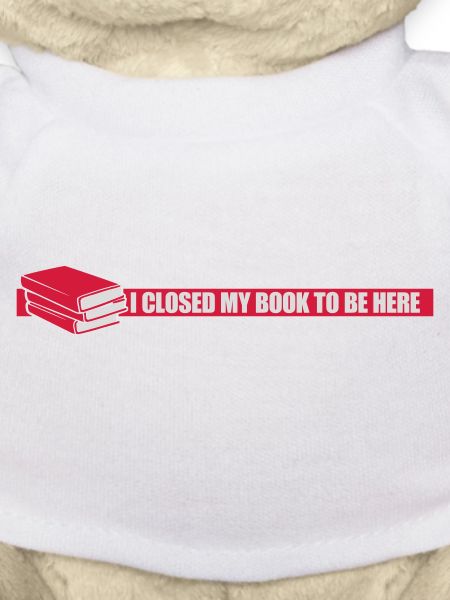 I closed my book