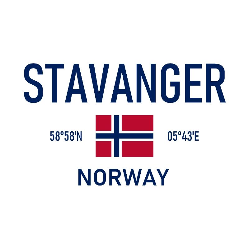 Stavanger - Norway - Coordinates - Flag