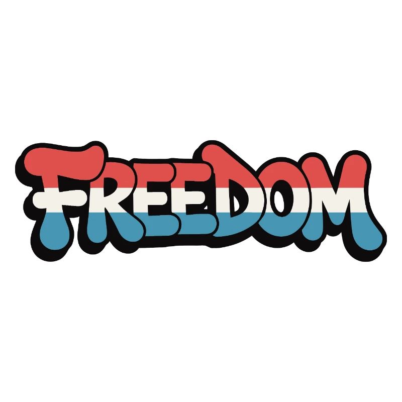 Freedom Typography Statement Design