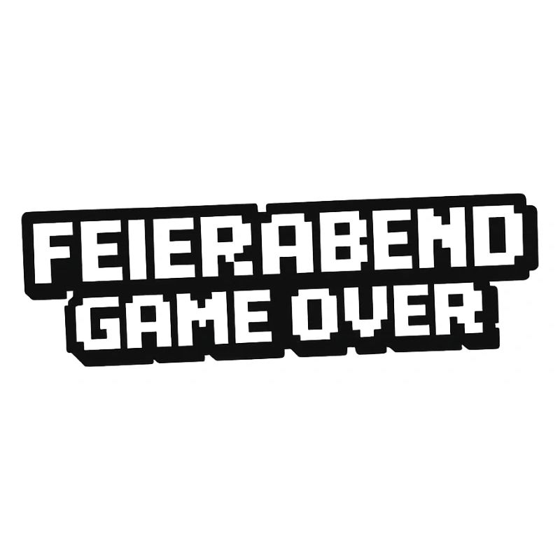 Feierabend Gameover Pixel Style