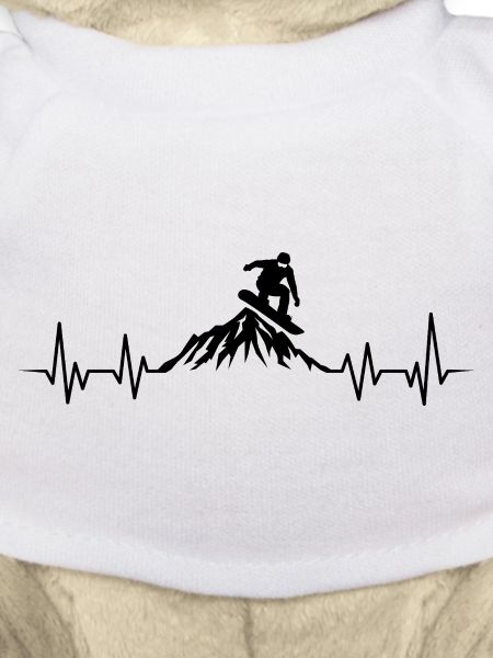 Snowboard heartbeat snowboarding 