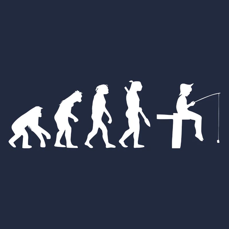 Angeln Kind Evolution Geschenk