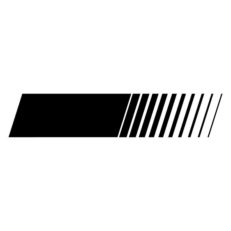 Racing stripes left blank