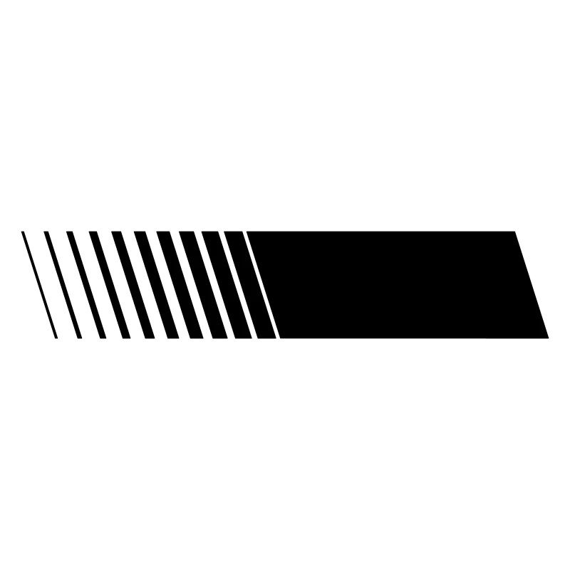 Racing stripe right blank