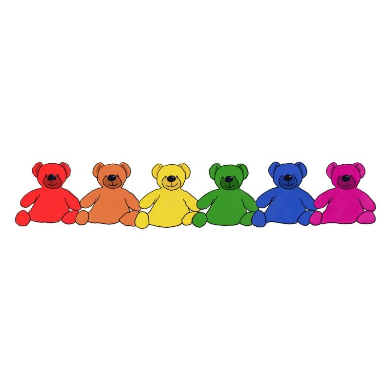 Rainbow Teddies