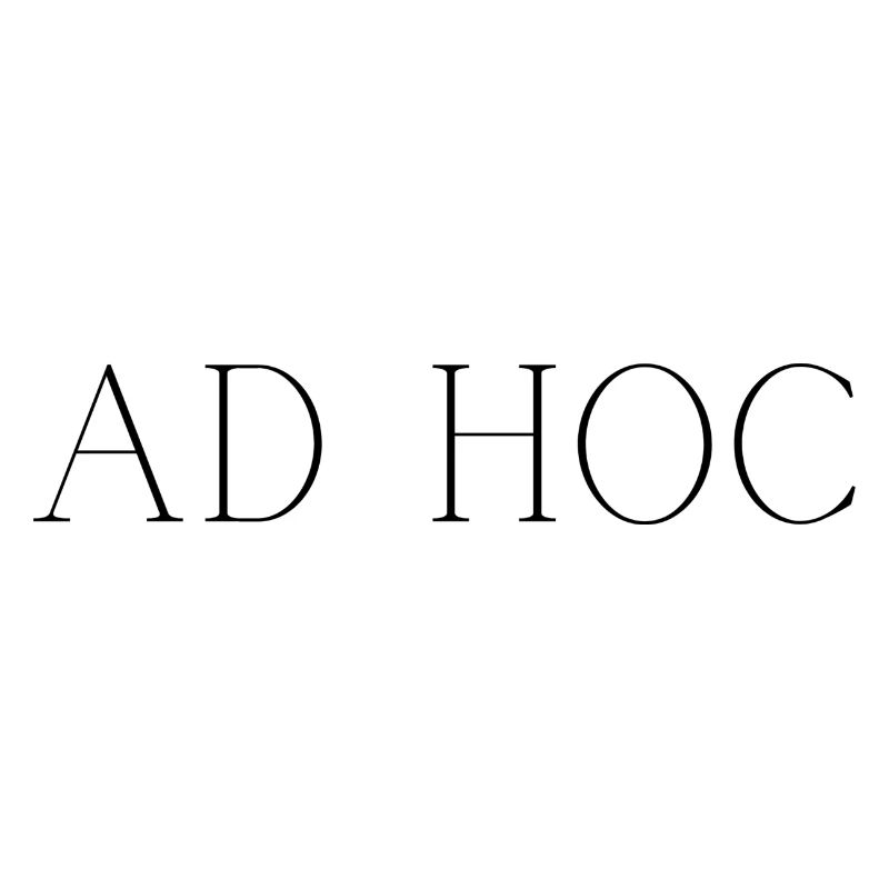 Ad Hoc – Latin Phrase Typography Minimal style
