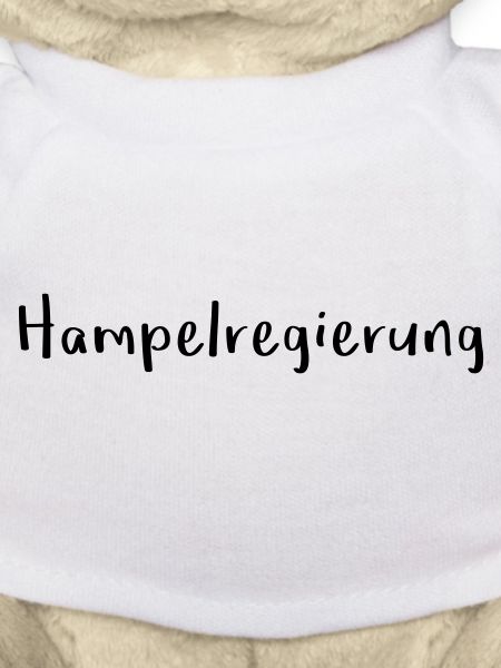 Hampelregierung Logo Text Selfmade