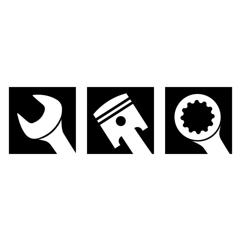 Piston and Wrench Logo