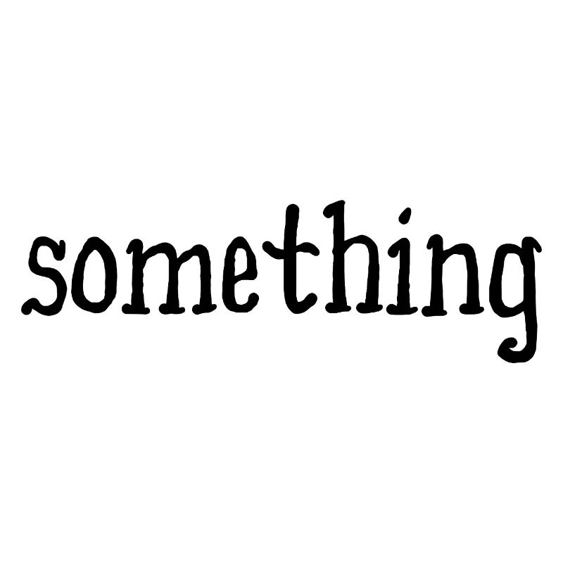 something - etwas - weiß